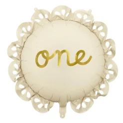 1 års 'One' Rund Folieballon